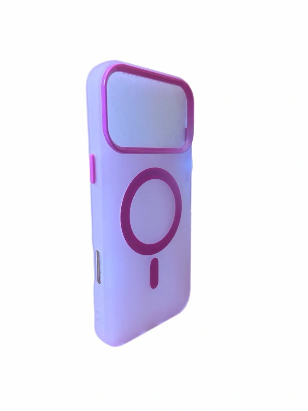 Pink Silicone Protective Case for Cell Phone Camera Module for IPhone 17 Pro Max